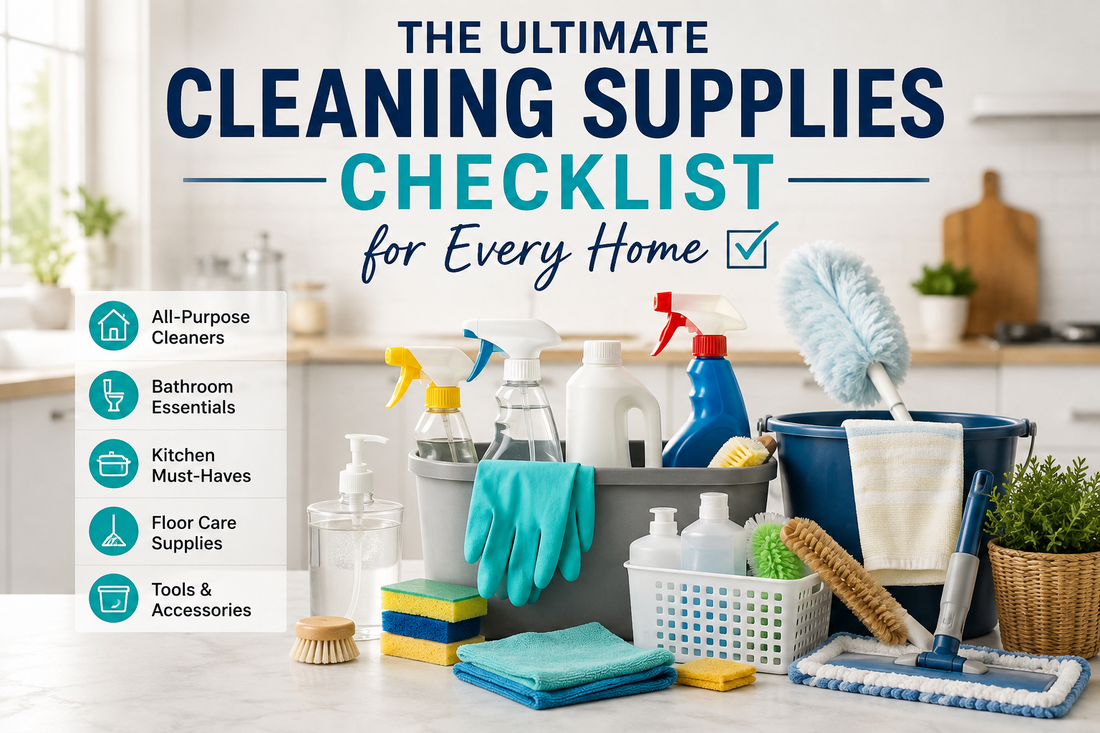 The Ultimate Cleaning Supplies Checklist for Every Home (2026 Guide)