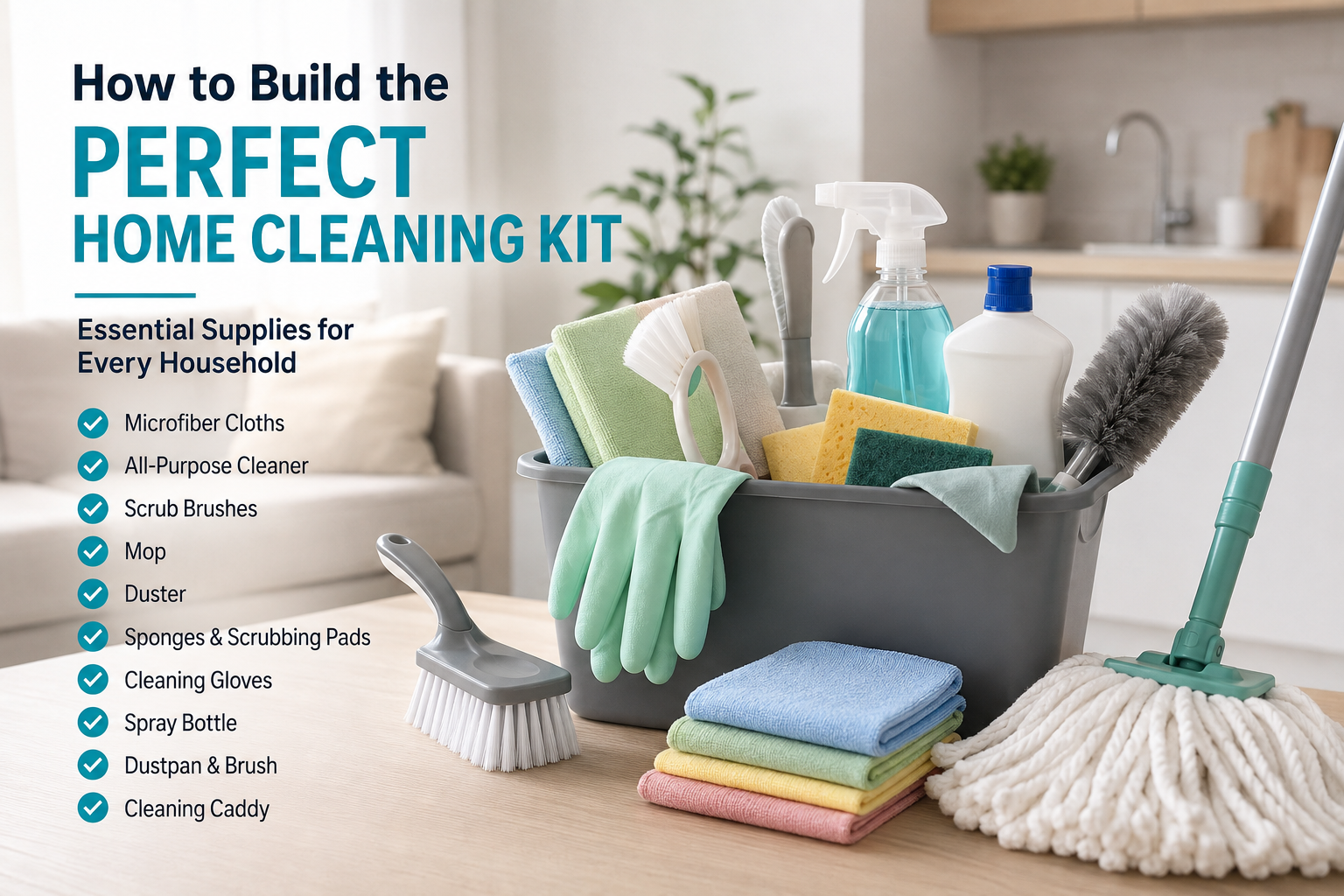 How to Build the Perfect Home Cleaning Kit: Essential Supplies for Every Household