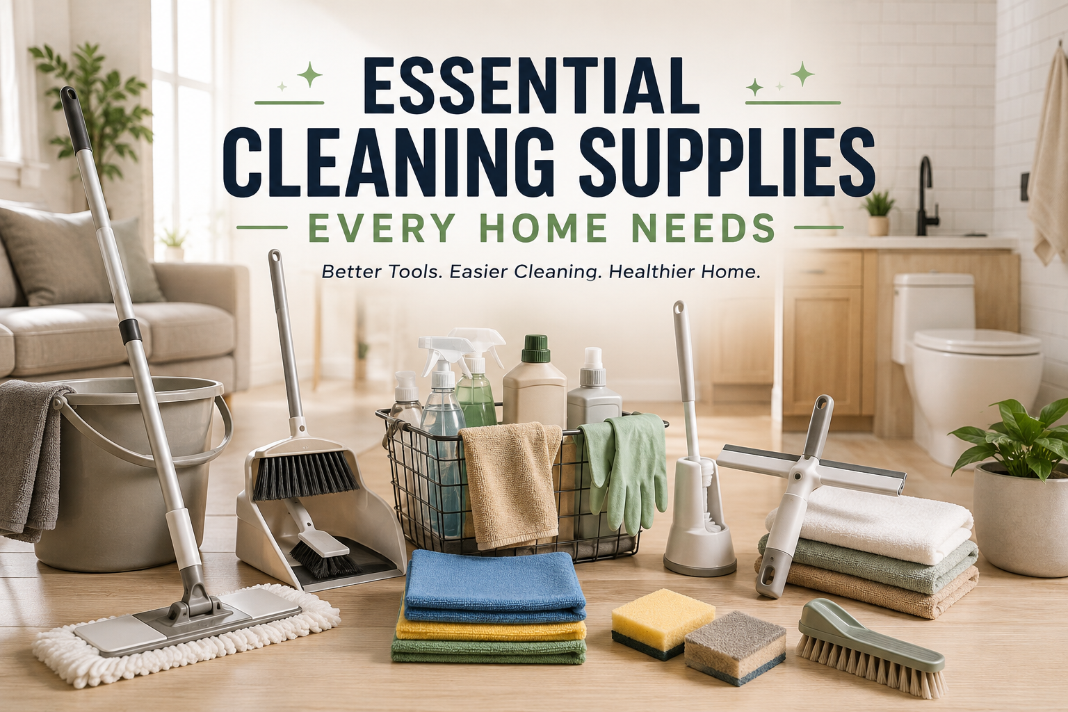 The Ultimate Cleaning Supplies Checklist for a Spotless Home