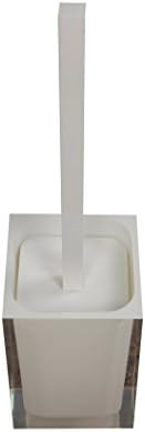 Gedy Rainbow Modern Toilet Brush Holder, White