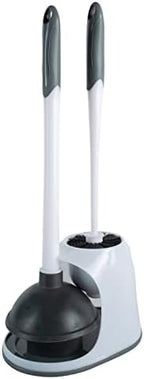 Bath Bliss 2 Pack 2-in-1 Bowl Brush & Plunger in White