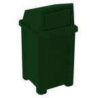 32 Gallon Square 100% Recycled Plastic Heavy Duty Outdoor Trash Can by SturdyEssentials