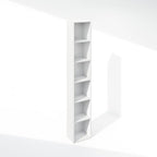 Furinno Cubicle 6-Tier Closet Organizers and Storage, Closet Organizer, Open Shelf Closet Storage, for Wardrobe, Bedroom, Living Room, White
