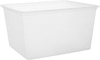 IRIS USA 4-Pack 25 Qt Storage Bins with Lids, Clear, Stackable