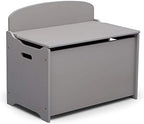 Delta Children MySize 9 Bin Plastic Toy Organizer - Greenguard Gold Certified, Grey & MySize Deluxe Toy Box - Greenguard Gold Certified, Grey
