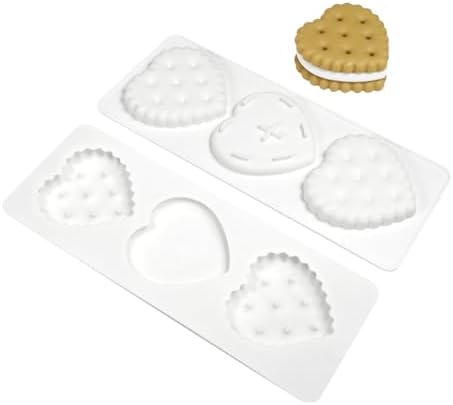 mostsom Silicone Mold Mousse Molds Love Heart Shaped Cookie Mousse Cake Silicone Molds Soap Mold DIY Chocolate Dessert Mold Pudding Jelly Kitchen Baking Tools (D_ Love Heart)
