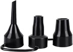 3 Sizes Black Air Pump Replacement Nozzles, Plastic Pump Nozzles, Inflatable by Rosojodg