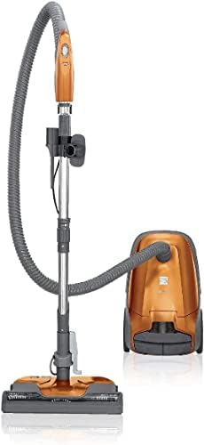 Kenmore 81214 200 Series Pet Friendly Lightweight Bagged Canister Vacuum with HEPA, 2 Motor System, and 3 Cleaning Tools-Orange