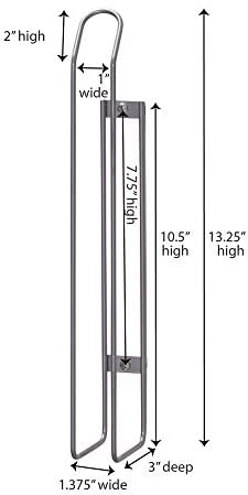 Household Essentials 1225-1 Mounted Paper Towel Holder | Mounts to Solid Cabinet Doors or Walls, Nickel