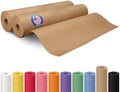 Brown Paper Roll 18" x 1800" (150 feet), Pack of 2 - USA-Made Brown Craft Wrapping Paper 50lb Thickness for Packing, Moving, Shipping & Crafts/Arts - 100% Recycled Natural Material by IDL Packaging