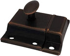 QCAA Oval Turn Cabinet Latch, for Cupboard & Other Furniture, Antique Copper - Image 2
