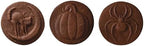 Nordic Ware 1260 Spooky Cast Cookie Stamps, 3-inch rounds, Silver