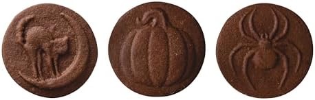Nordic Ware 1260 Spooky Cast Cookie Stamps, 3-inch rounds, Silver
