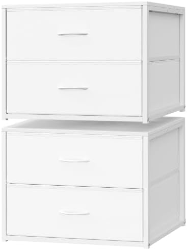 SONGMICS Closet Organizers and Storage, Stackable Storage Drawers