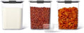Rubbermaid Brilliance BPA-Free Food Storage Containers with Lids Airtight Kitchen and Pantry Organization Set Includes 3 Containers and Scoops Clear 16 cups