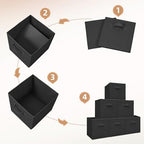 STORAGE MANIAC Storage Cubes, 11 Inch 6 Pack Collapsible Fabric Shelf Bins