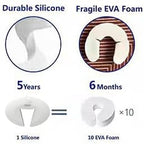 Silicone Door Pinch Guard and Door Slam Stopper, Durable Finger Pinch Guard - Image 4