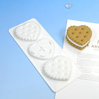 mostsom Silicone Mold Mousse Molds Love Heart Shaped Cookie Mousse Cake Silicone Molds Soap Mold DIY Chocolate Dessert Mold Pudding Jelly Kitchen Baking Tools (D_ Love Heart)