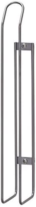 Household Essentials 1225-1 Mounted Paper Towel Holder | Mounts to Solid Cabinet Doors or Walls, Nickel
