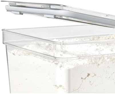 iDesign Large Tall Dry Goods Storage Bin, The Fresh Collection – 7.85” L x 10.85” H x 6” W, Clear Bin