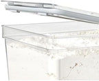 iDesign Large Tall Dry Goods Storage Bin, The Fresh Collection – 7.85” L x 10.85” H x 6” W, Clear Bin