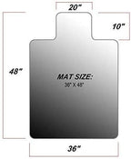 Azadx Office Chair Mat for Hardwood Floor 36 x 48'', Office Mat Plastic - Image 7