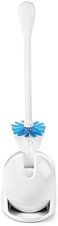 OXO Good Grips Set Toilet Brush & Plunger Combo, White & Good Grips Compact Toilet Brush & Canister