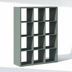 Furinno Cubic Extra Thick 12-Cube Closet Organizers and Storage, Sage Green
