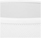 2-Pack 6-Gallon Round Steel Mesh Trash Can, Recycling Wastebasket, White