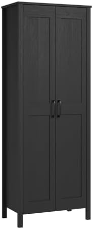 Sauder Select Two-Door Storage Cabinet, Versatile Home Storage Solution, Raven Oak Finish