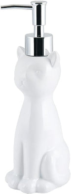 Allure Home Creation Cat 3-Piece Ceramic Toilet Brush Holder & Soap Dispenser - Image 8
