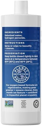 Essential Oxygen Food Grade Hydrogen Peroxide 3%, Natural Cleaner, Refill, 32 Fl Oz