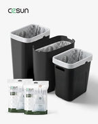 Cesun Code E Drawstring Trash Bags 90 Count, 5 Gallon / 25 Liter