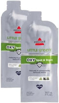 NEW BISSELL Little Green Pro Oxy Spot & Stain Super Concentrate Cleaning Formula for Portable Deep Cleaners,6 Super Concentrate Pouches,(Pack of 2)