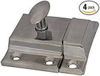 QCAA Oval Turn Cabinet Latch, for Cupboard & Other Furniture, Chrome Plated by QCAAHardware