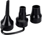 3 Sizes Black Air Pump Replacement Nozzles, Inflatable Pump Nozzles Head by Unknown