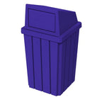 32 Gallon Square Slatted 100% Recycled Plastic Heavy-Duty Commercial Outdoor or by SturdyEssentials