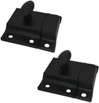 QCAA Oval Turn Cabinet Latch, for Cupboard & Other Furniture, Matte Black by QCAAHardware