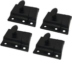 QCAA Oval Turn Cabinet Latch, for Cupboard & Other Furniture, Matte Black by QCAAHardware