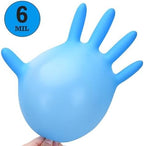 TitanFlex Heavy-Duty Blue Nitrile Gloves, Fully Textured, Mechanic Disposable - Image 4
