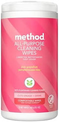 method All-Purpose Cleaning Wipes, Pink Grapefruit, 70 Count