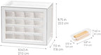 IRIS USA 16-Drawer Small Drawer Organizer, Craft Desk Storage, White