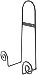 Bard's Black Wrought Iron Wall Mountable Tray or Platter Hanger, 16.25" H x - Image 2