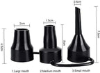 3 Sizes Black Air Pump Replacement Nozzles, Plastic Pump Nozzles, Inflatable - Image 2
