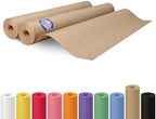 Brown Paper Roll 24" x 1200" (100 feet), Pack of 2 - USA-Made Thick Kraft Paper Roll 50lb Thickness for Packing, Shipping & Crafts/Arts - 100% Recycled Natural Craft Wrapping Material by IDL Packaging