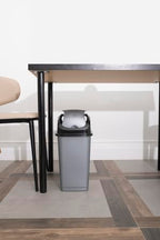 Superio Medium Trash Can with Lid 4.5 Gallon Plastic Swing Top Garbage Can Slim - Image 6
