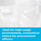 Clear Trash Bags, 40-45 Gallon Trash Bags, 16 Micron, High Density, Facility - Image 4