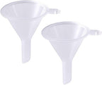 2 Pcs Mini Clear Plastic Funnel by Unknown
