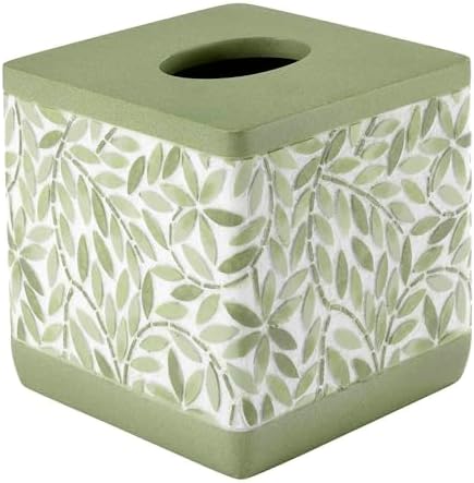 Avanti Linens - Tissue Box Cover, Standard Size Tissue Holder for Home