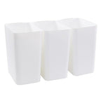 3-Pack 4.5 Gallon Trash Can, Waste Bin by Minekkyes